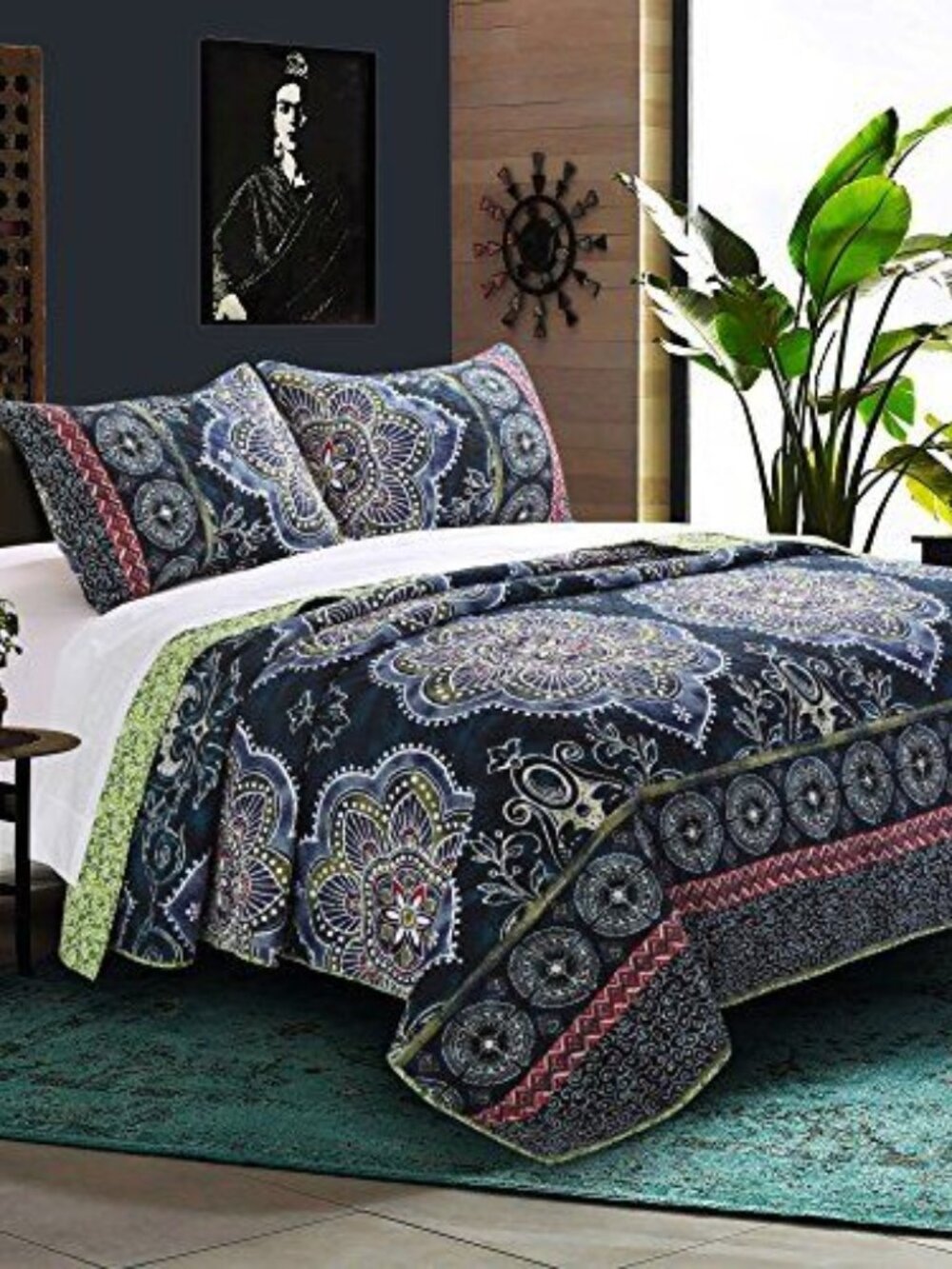 Greenland Home Barefoot Bungalow Twyla Midnight 3-Piece King/Cal King